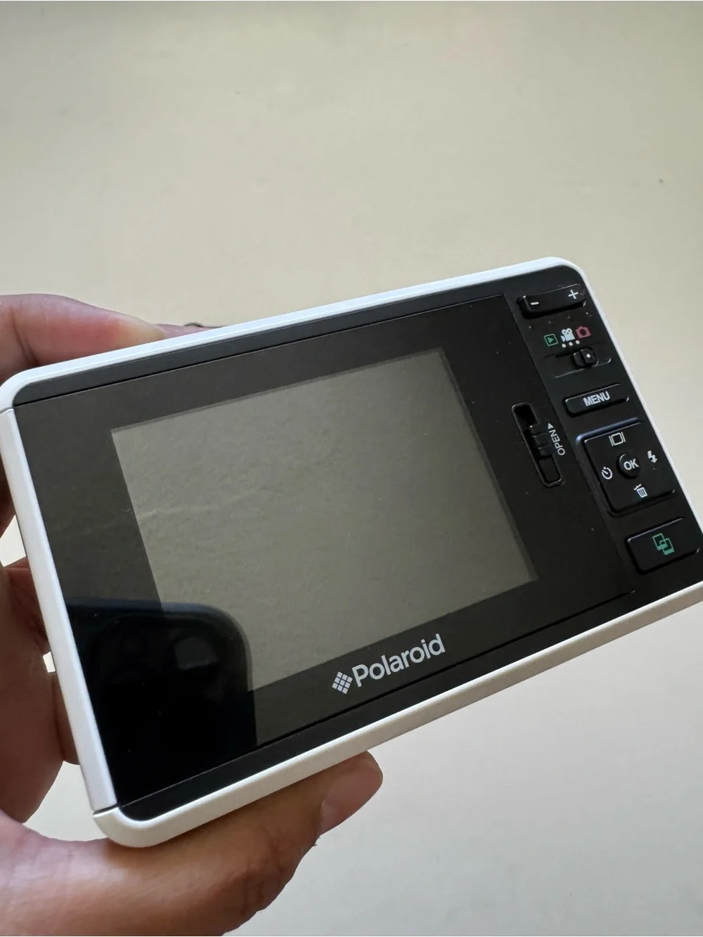 Polaroid White Instant Print Camera with Charger